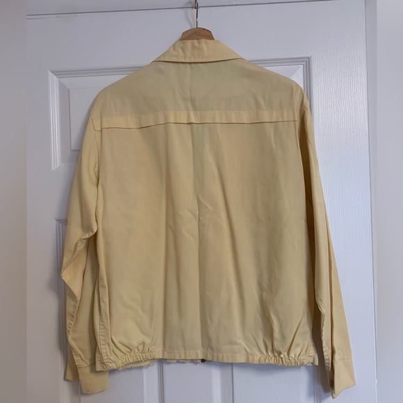 Men’s Vintage Fawn Sportswear Windbreaker style jacket, cream, 40 - Picture 6 of 7